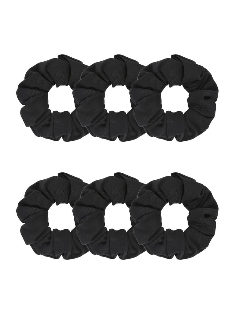 Plain Scrunchies in Black color - BHE5082