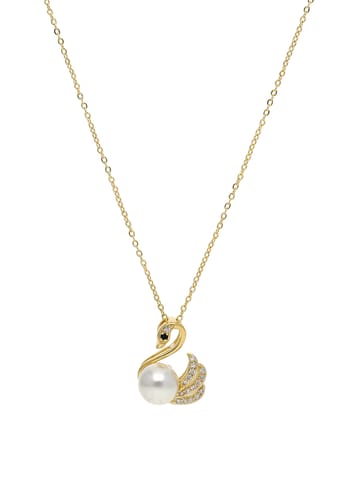 Western Pendant with Chain in Gold finish - CNB3949