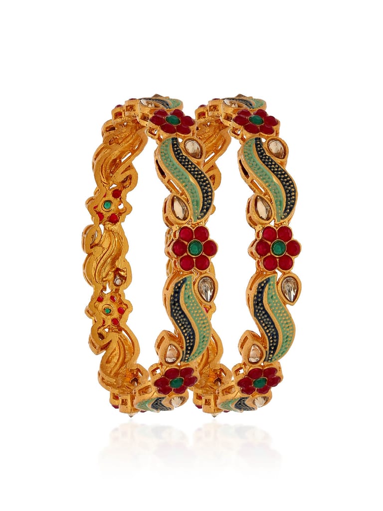 Antique Bangles in Gold finish - 1112