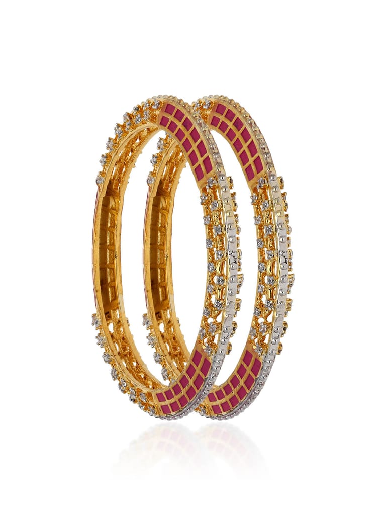 AD / CZ Bangles in Gold finish - ADNBG1