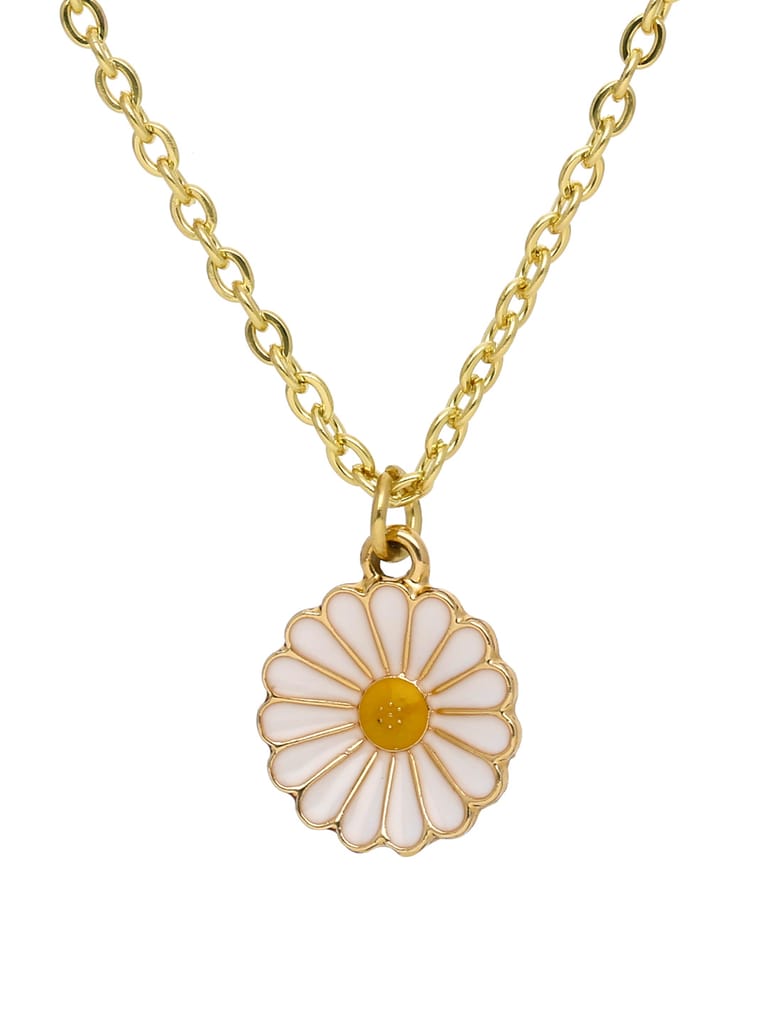 Western Pendant with Chain in Gold finish - CNB28804