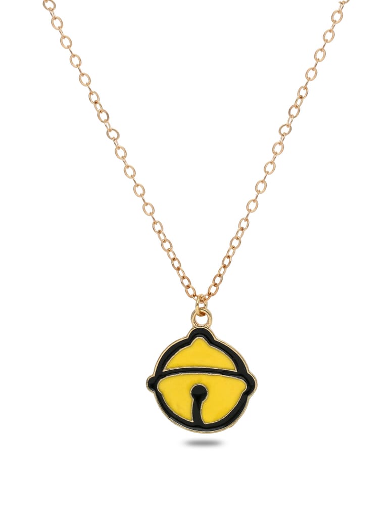 Western Pendant with Chain in Gold finish - CNB28822