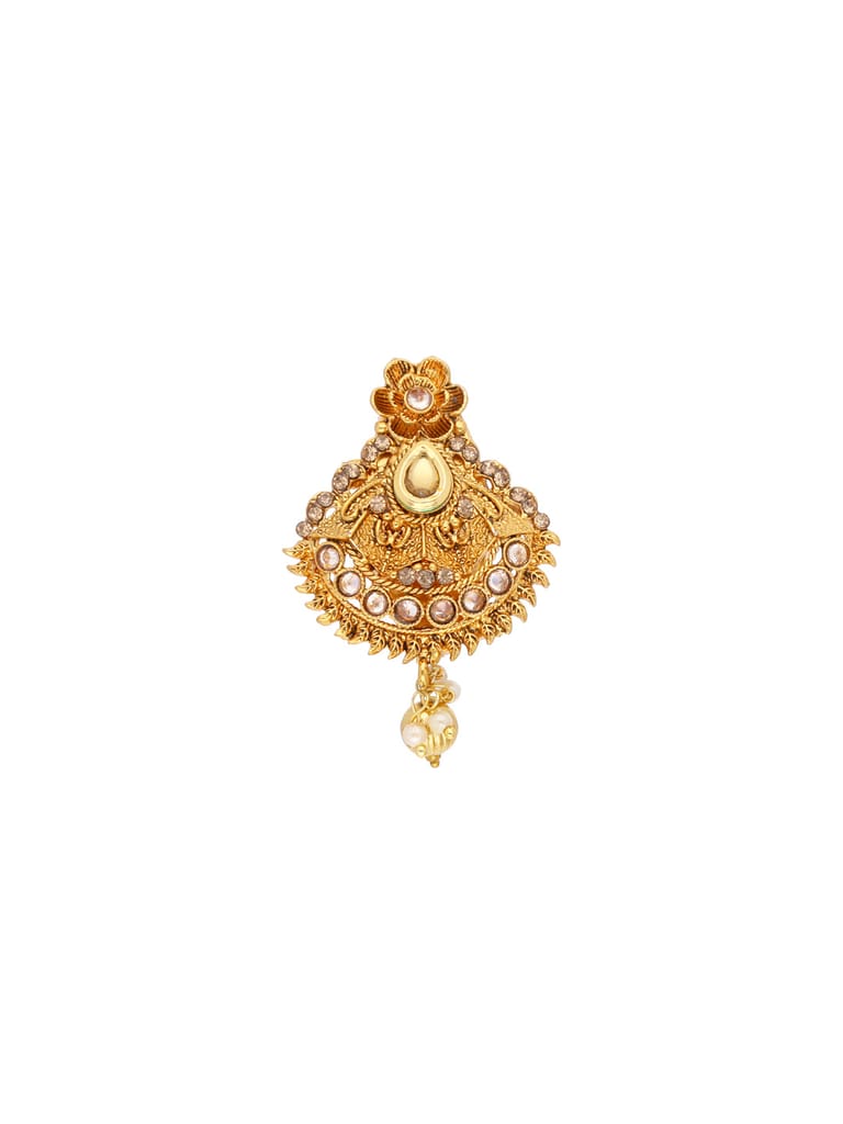 Antique Saree Pin in Gold finish - EPI829