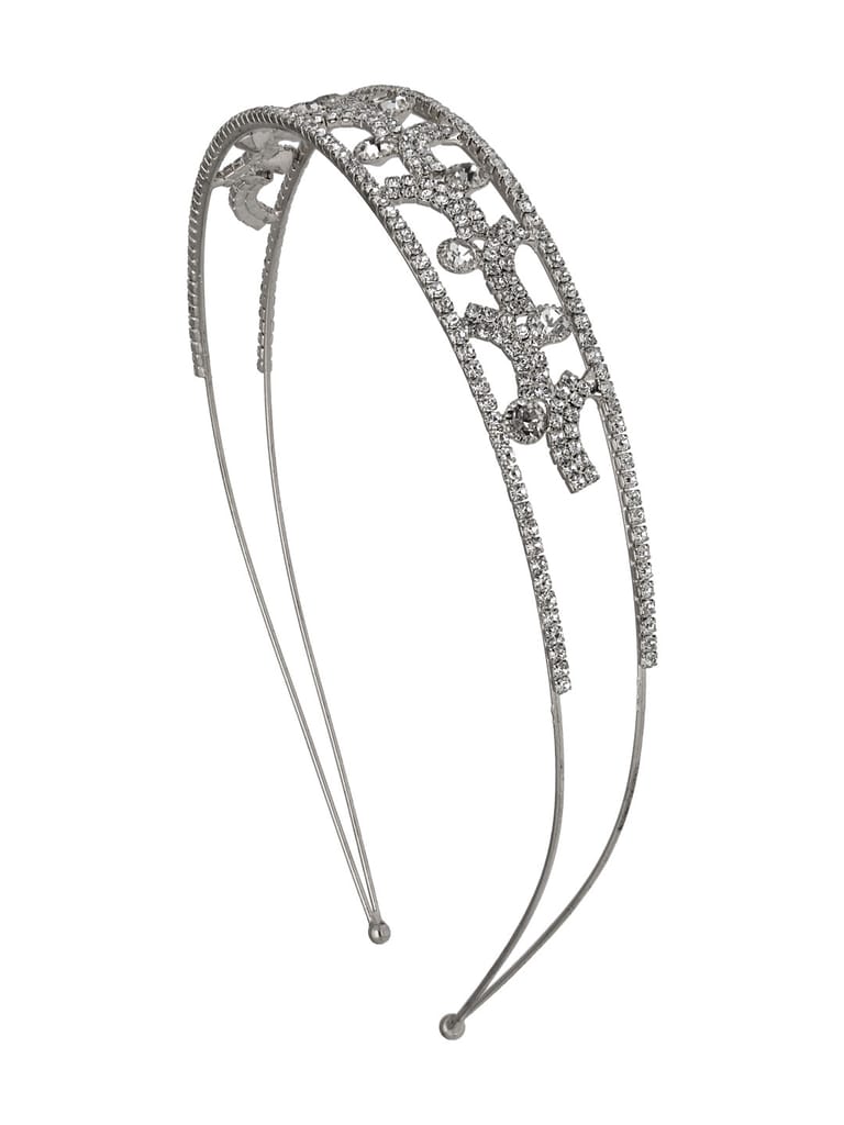 Fancy Hair Band in Rhodium finish - PARCT230RO