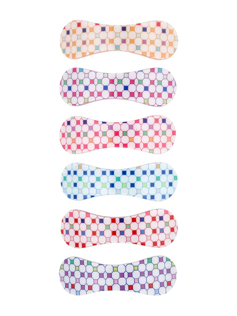 Printed Hair Clip in Assorted color - KIN24D
