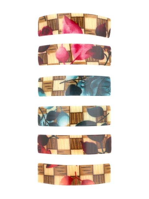Printed Hair Clip in Assorted color - NIH65