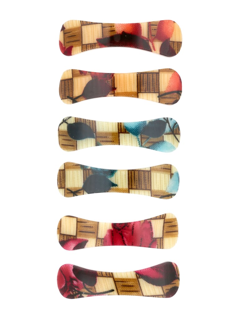 Printed Hair Clip in Assorted color - NIH64