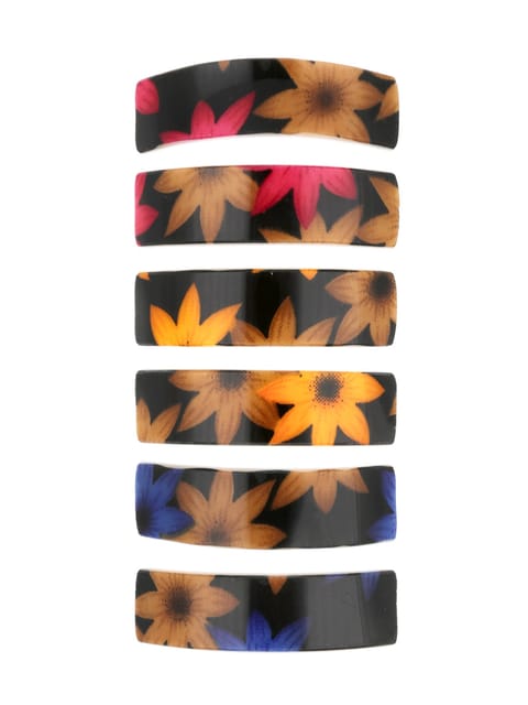 Printed Hair Clip in Assorted color - NIH6015