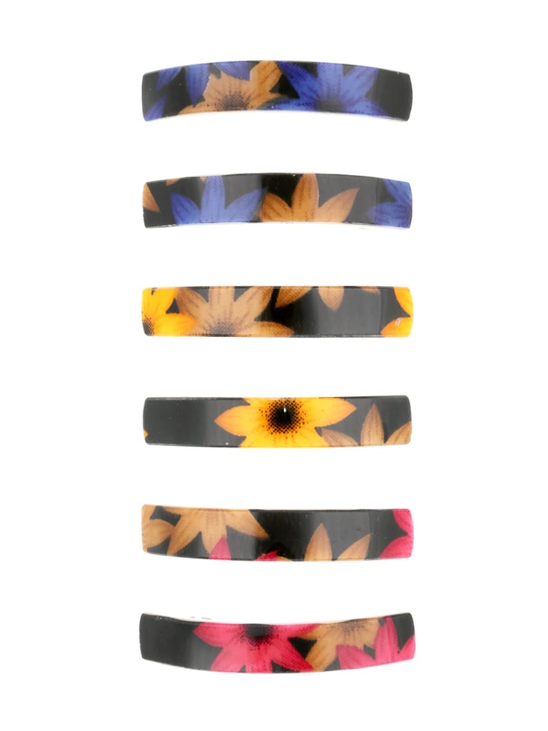 Printed Hair Clip in Assorted color - NIH6018