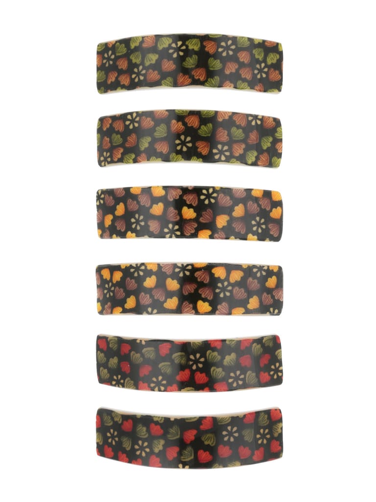 Printed Hair Clip in Assorted color - NIH905
