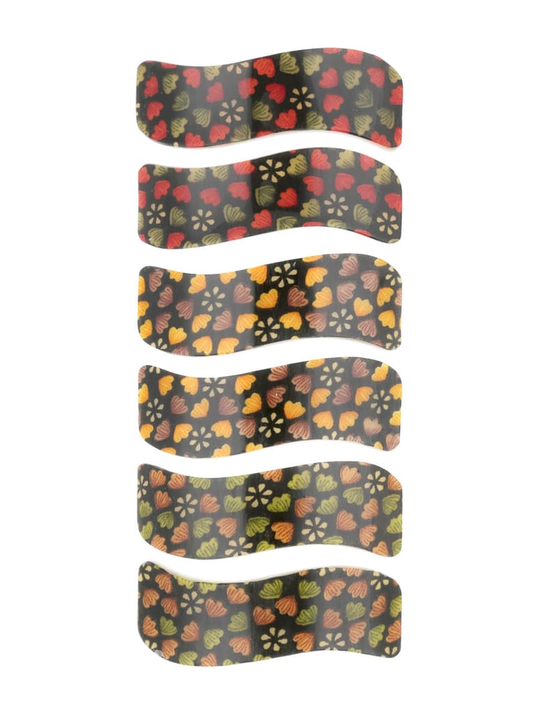 Printed Hair Clip in Assorted color - NIH906