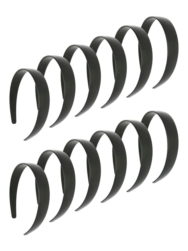 Plain Hair Band in Black color - AS4117M