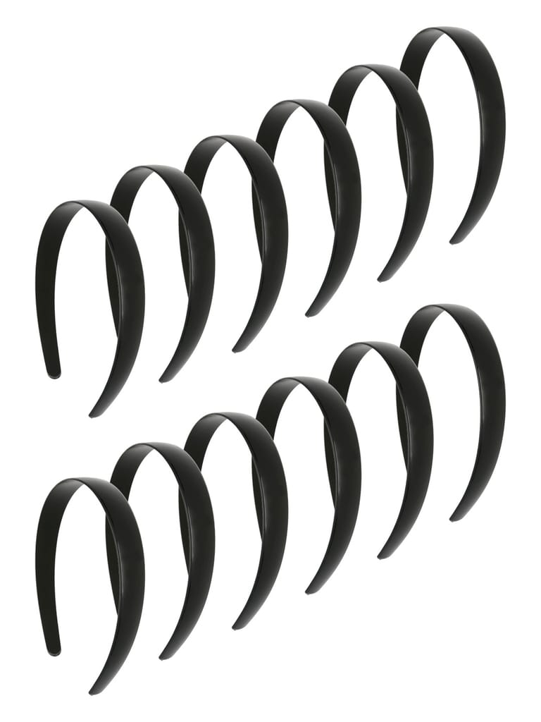 Plain Hair Band in Black color - AS4118M
