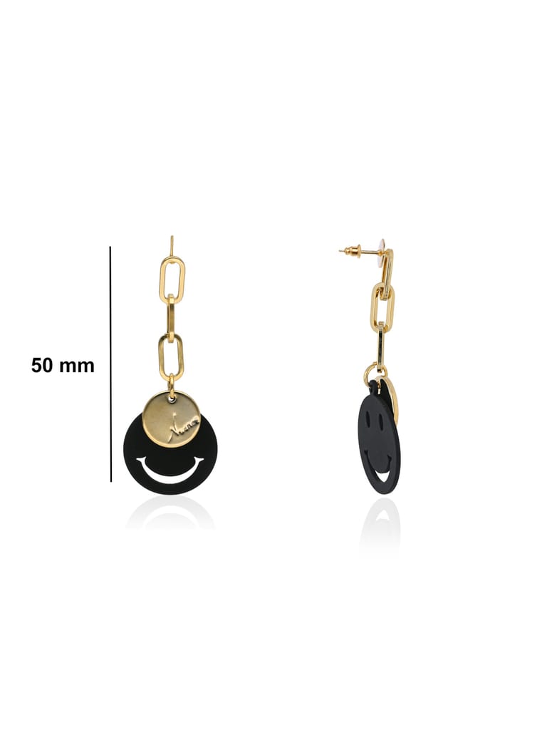 Western Dangler Earrings in Gold finish - CNB29072