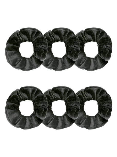 Plain Scrunchies in Black color - BHE4993