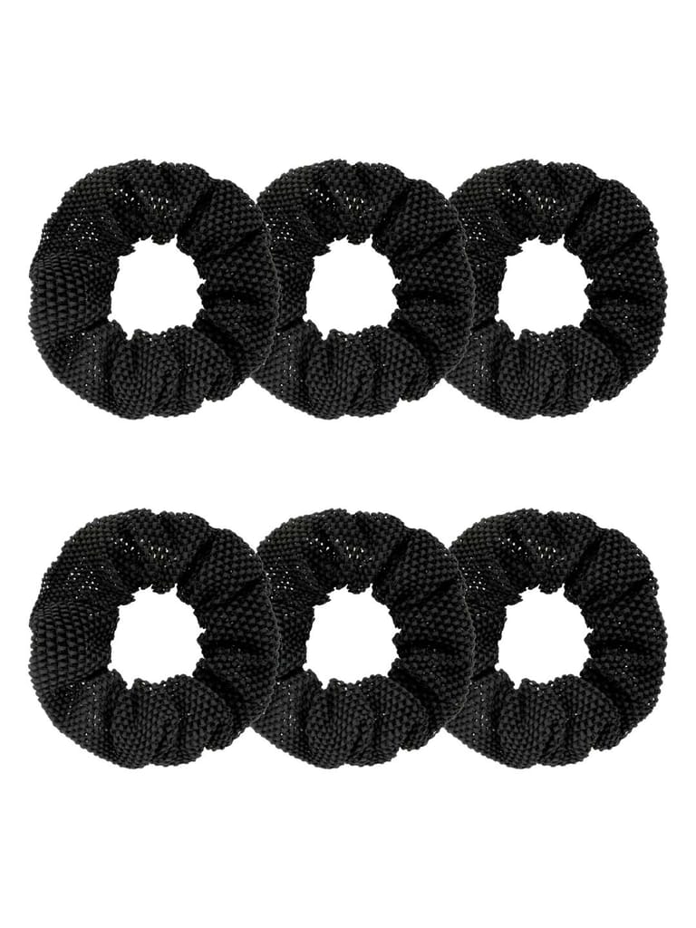 Plain Scrunchies in Black color - BHE6390