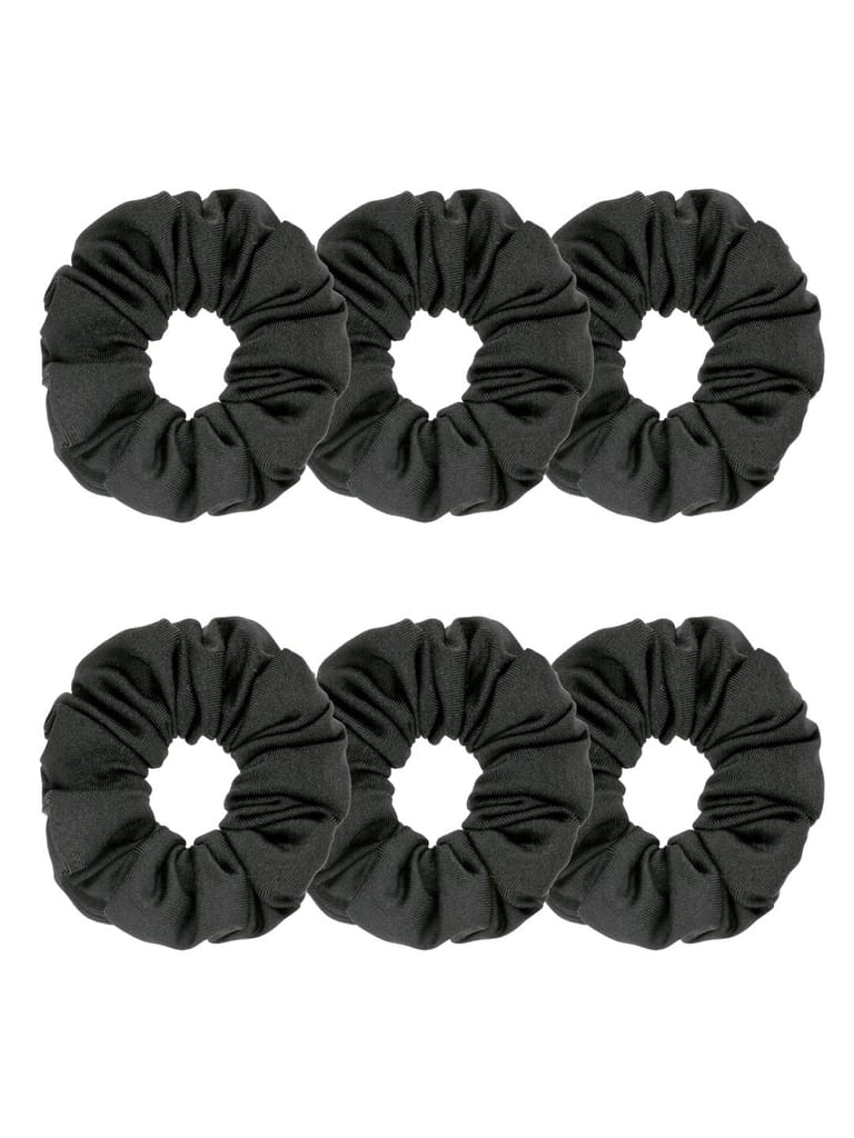 Plain Scrunchies in Black color - BHE2481