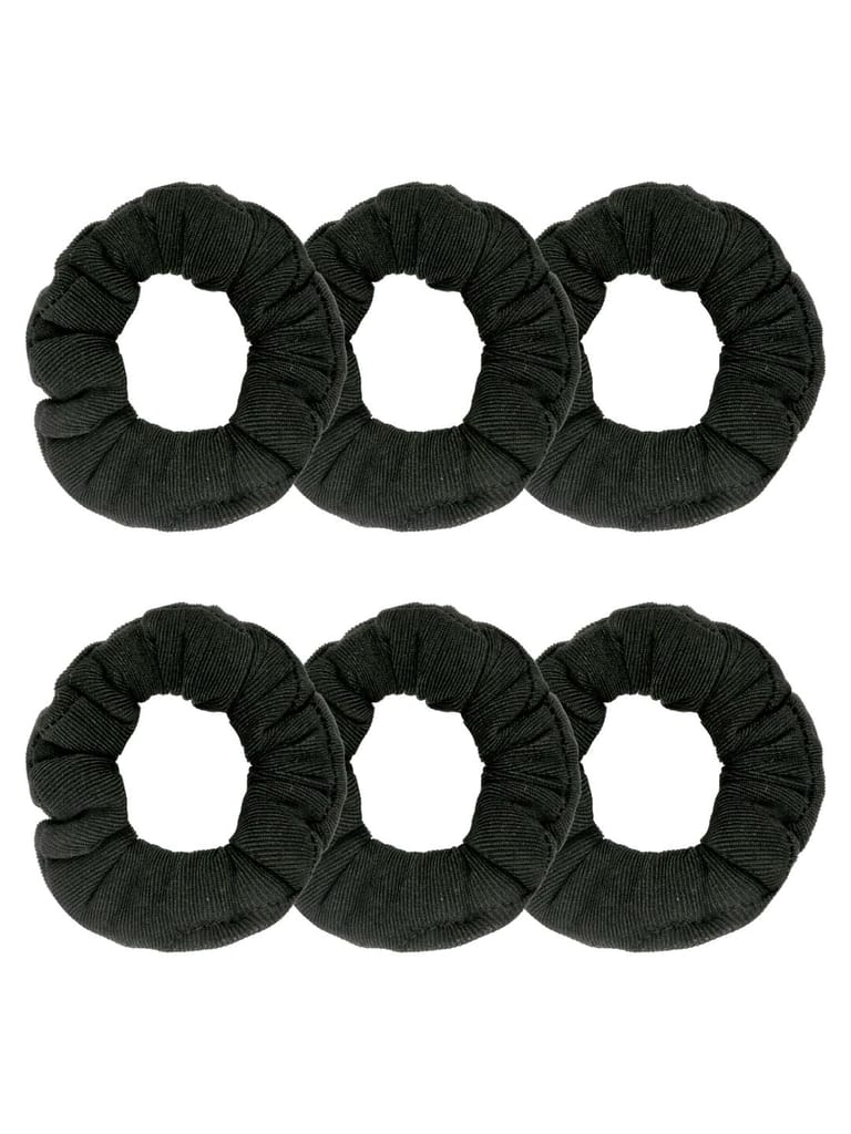 Plain Scrunchies in Black color - BHE0118