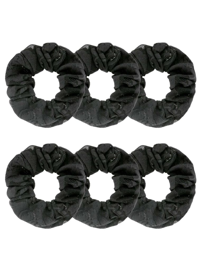 Plain Scrunchies in Black color - BHE5068