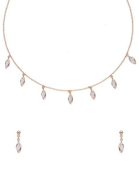 Western Necklace Set in Rose Gold finish - CNB29932