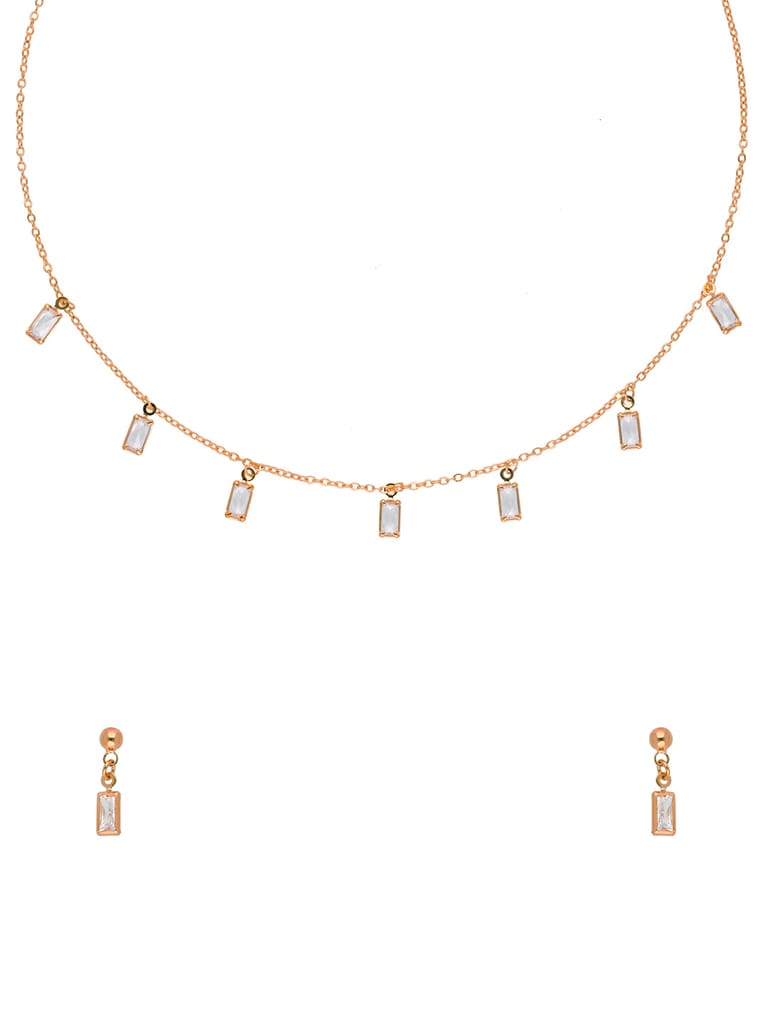 Western Necklace Set in Rose Gold finish - CNB29937