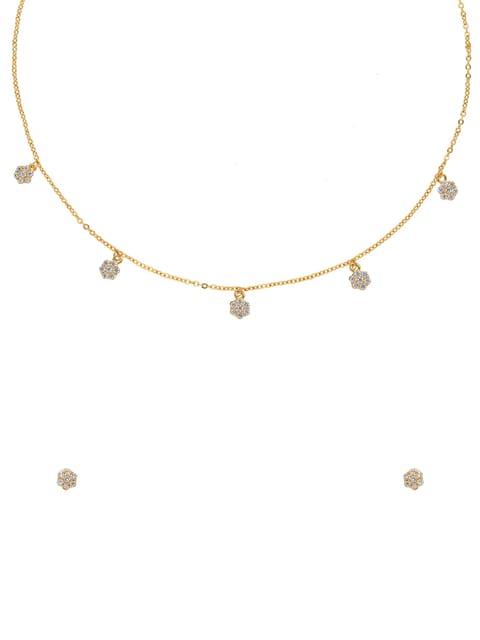 Western Necklace Set in Gold finish - CNB29941