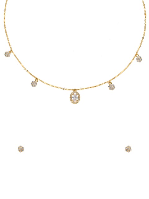 Western Necklace Set in Gold finish - CNB29945