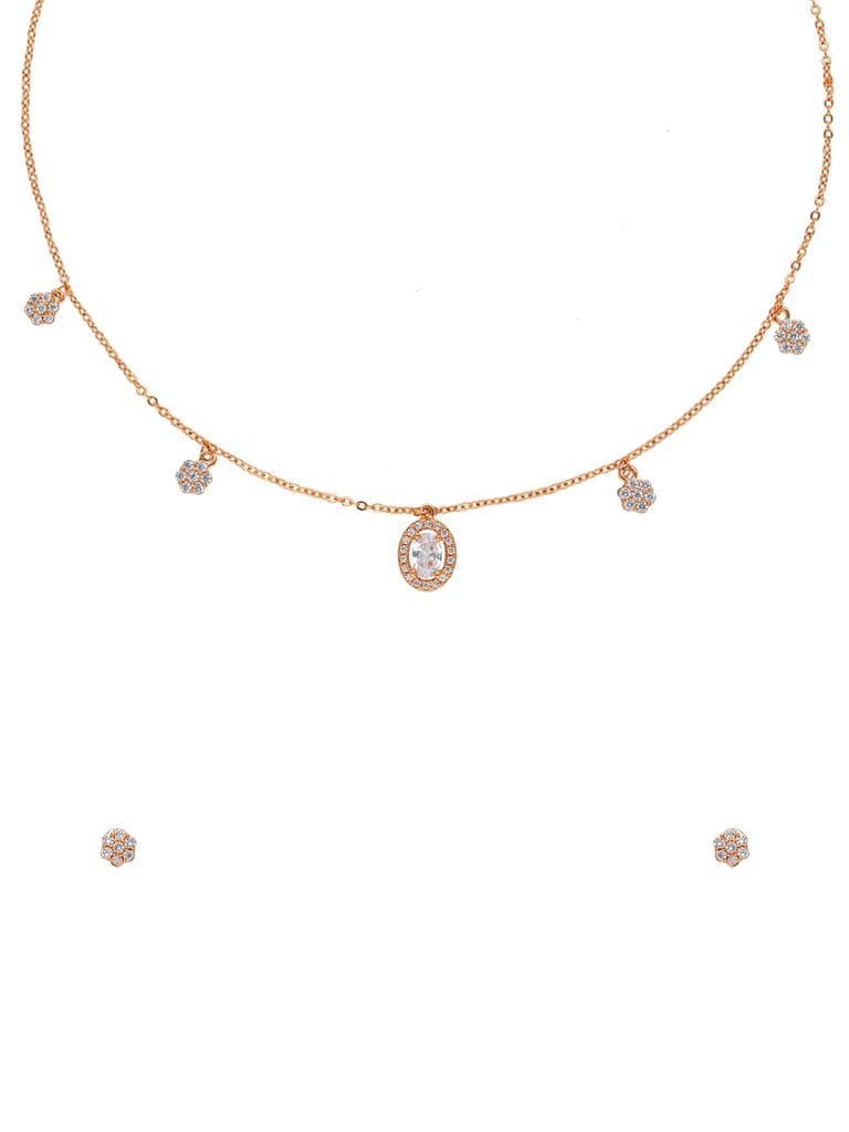 Western Necklace Set in Rose Gold finish - CNB29947
