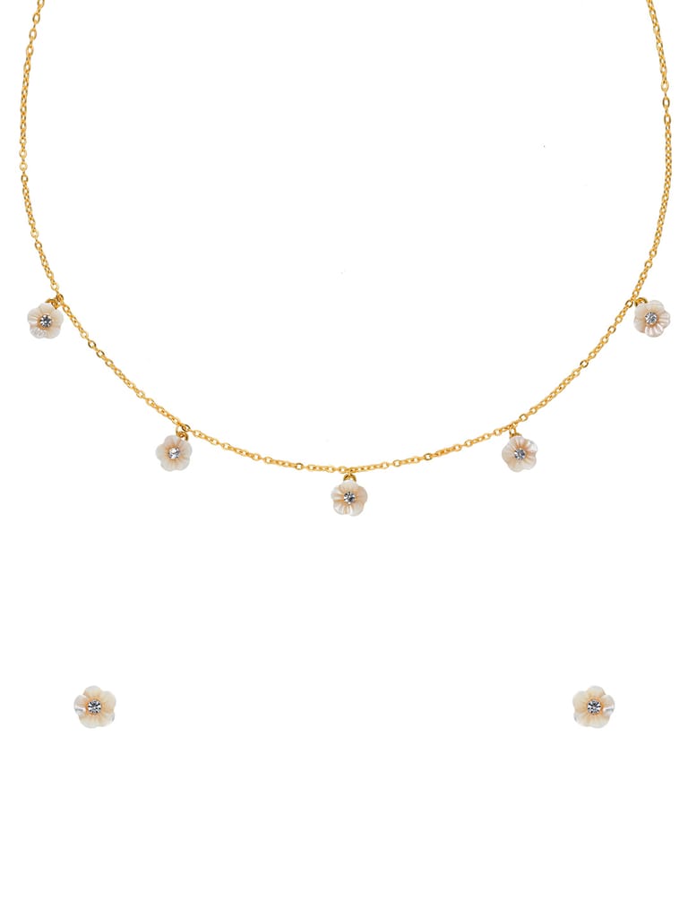 Western Necklace Set in Gold finish - CNB29962