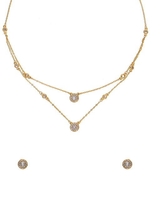 Western Necklace Set in Gold finish - CNB29967