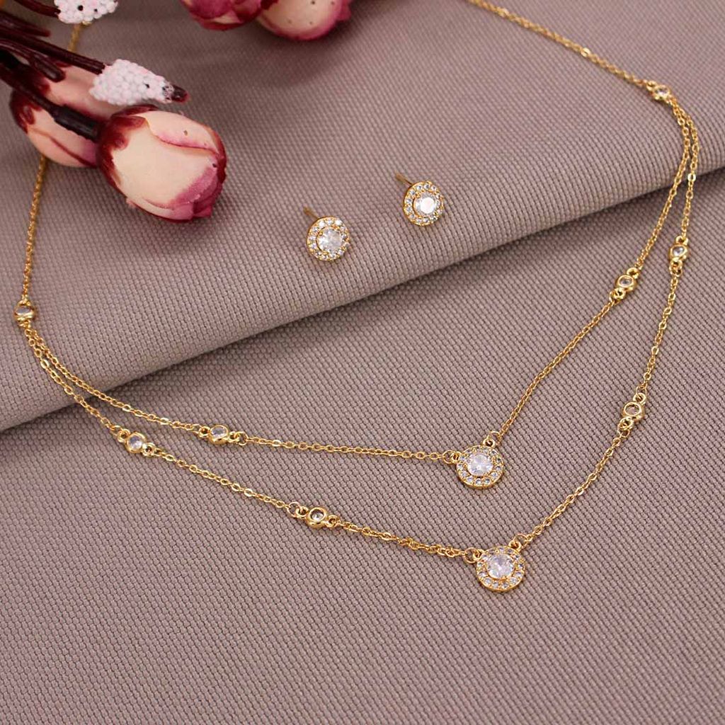 Western Necklace Set in Gold finish - CNB29967