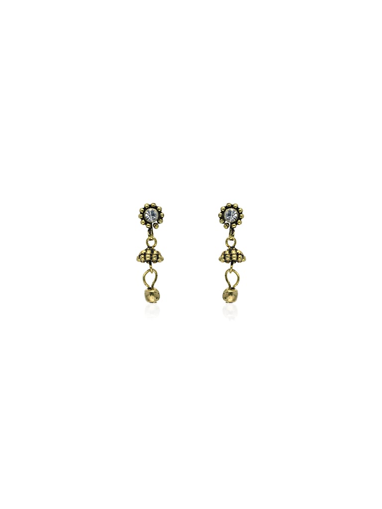 Jhumka Earrings in Oxidised Gold finish - OMJ8006