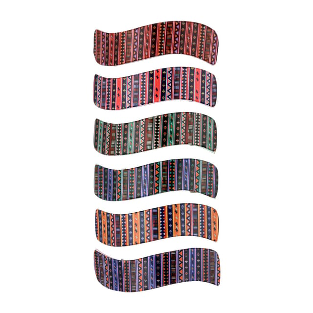 Printed Hair Clip in Assorted color - KIN29C