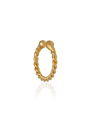 Clip Ons (Press) Nose Ring in Gold finish - KIR6GO
