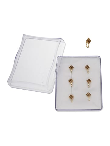 Clip Ons (Press) Nose Ring in Gold finish - KIR150GO