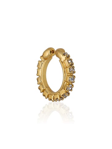 Clip Ons (Press) Nose Ring in Gold finish - KIR160GO
