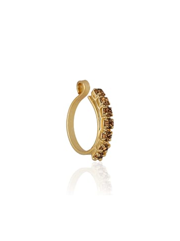 Clip Ons (Press) Nose Ring in Gold finish - KIR141GO