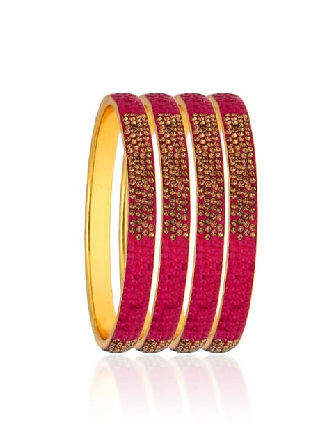 Traditional Bangles in Gold finish - CNB30792