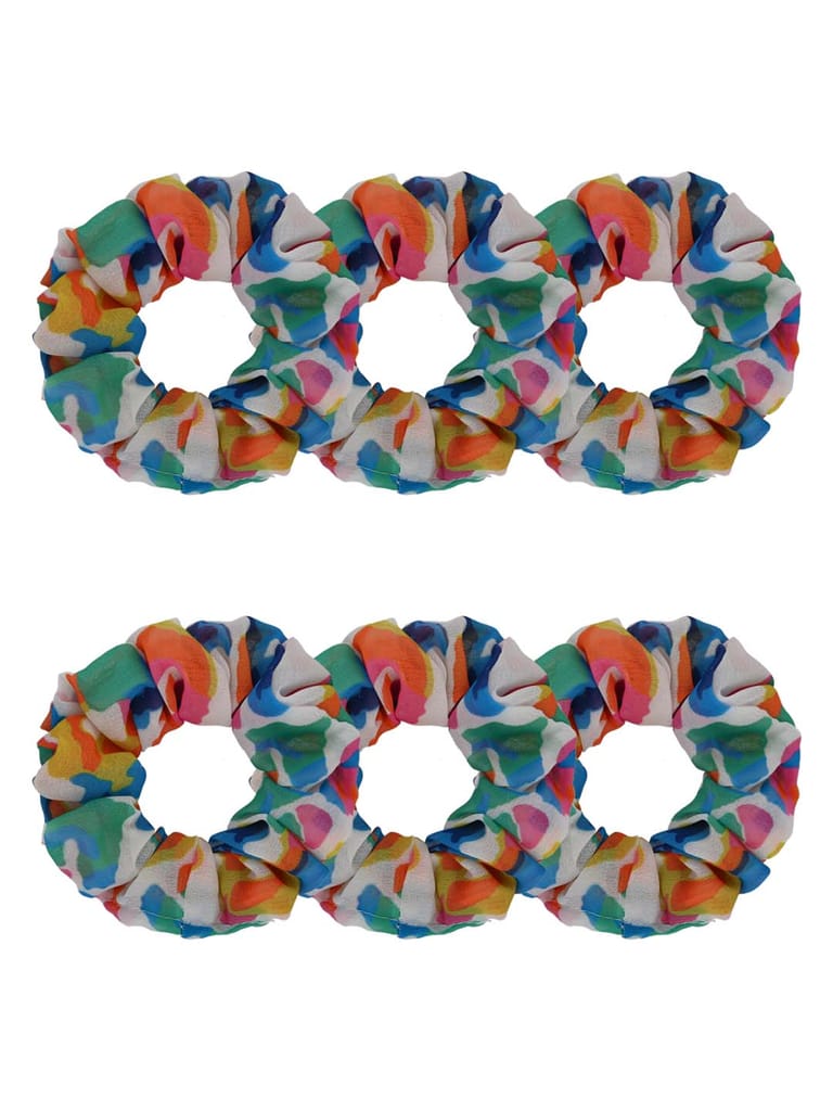 Printed Scrunchies in Multicolor color - CNB30670