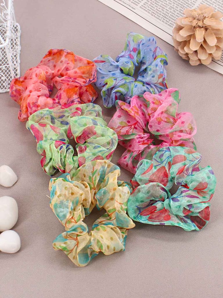 Printed Scrunchies in Assorted color - BHE2563