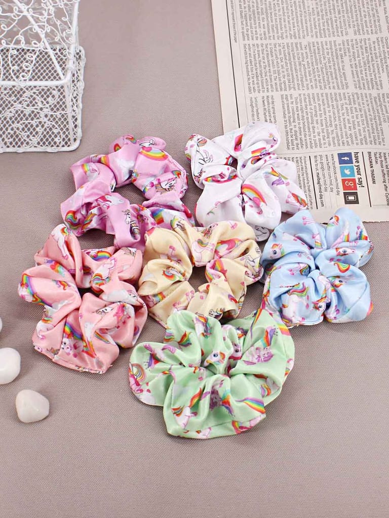 Printed Scrunchies for Kids in Assorted color - CNB30676