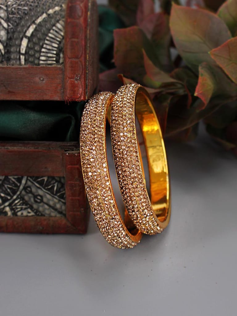Traditional Bangles in Gold finish - CNB31168