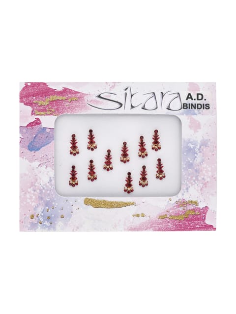 Traditional Bindis in Maroon color - CNB31250