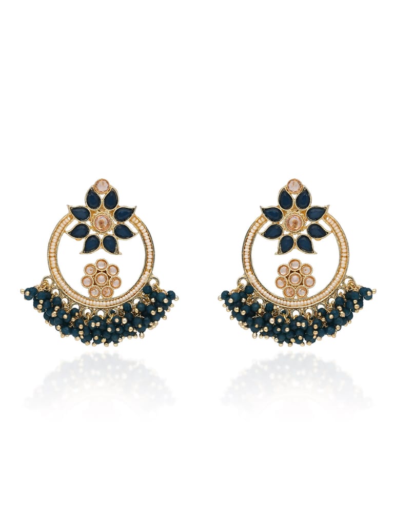 Reverse AD Earrings in Gold finish - CNB30940