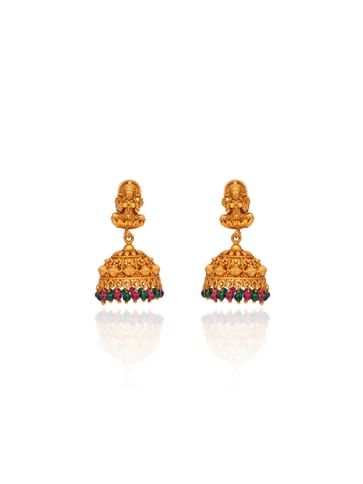 Temple Jhumka Earrings in Rajwadi finish - CNB31100