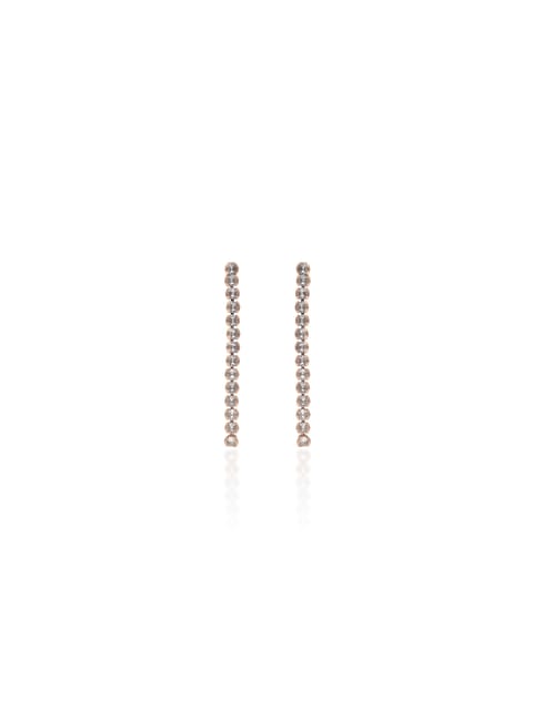 AD / CZ Earrings in Rose Gold finish - AYC1179