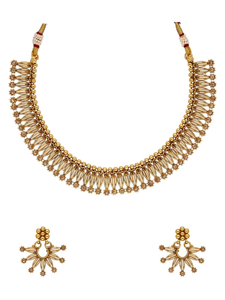 Reverse AD Necklace Set in Gold finish - SPW160