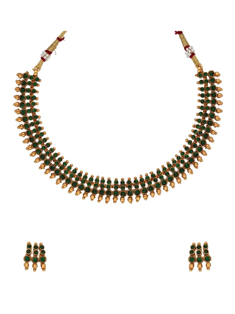 Antique Necklace Set in Gold finish - SSG1017
