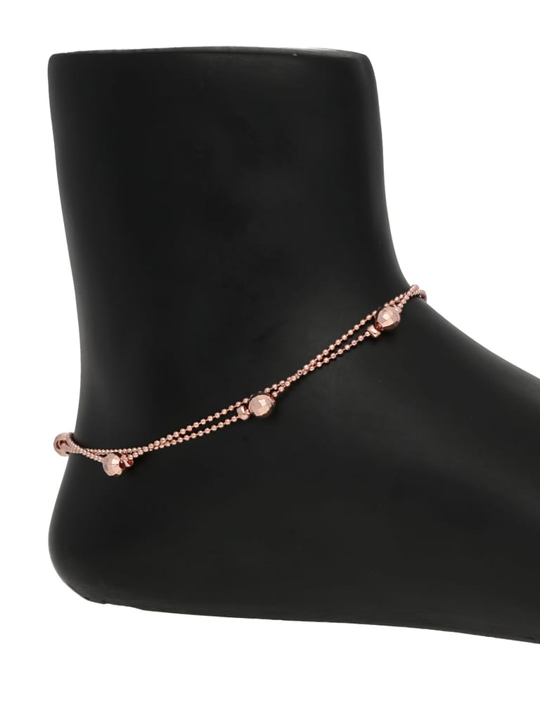 Western Loose Anklet in Rose Gold finish - CNB30577