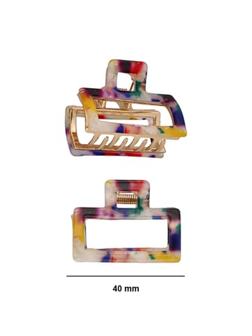 Printed Butterfly Clip in Assorted color - 477